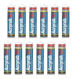 Sellador Acrílico Acryrub SLC Soudal - Caja 12 cartuchos x 300 ml