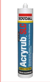 Sellador Acrílico Acryrub SLC Soudal - Caja 12 cartuchos x 300 ml