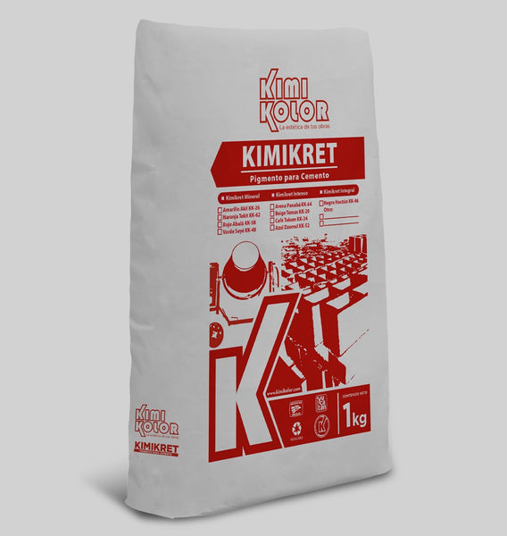 Kimikret mineral color pigmento para cemento 1kg