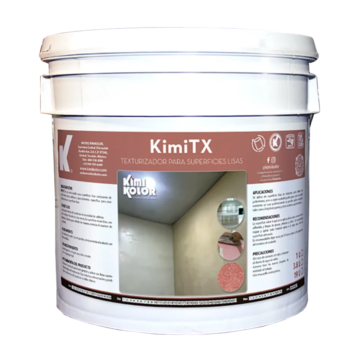 Kimi tx adhesivo para acabado con superficies lisas