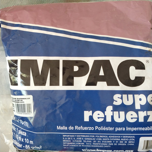 IMPAC TELA Malla SÚPER REFUERZO 1.10x 10mts